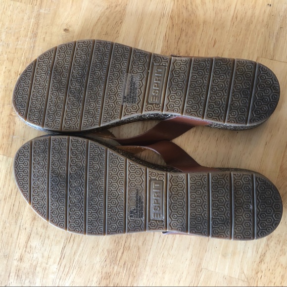 Esprit Vegan Leather and Cork Thong Sandals - Picture 3 of 4